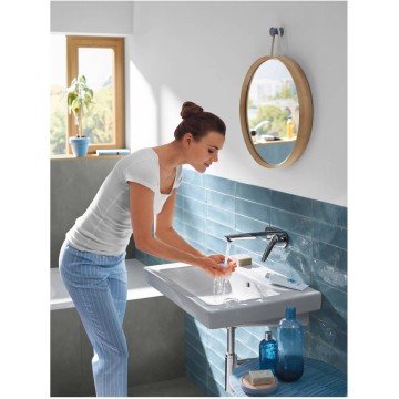 Смеситель для раковины Hansgrohe Novus 195 71127000 хром (внешняя часть)