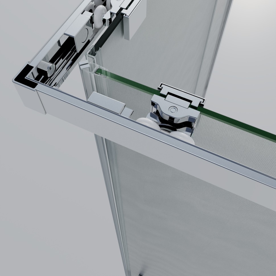 Душевой уголок Rapid-N VSS-3RN1012E10MT, (900-1000)x(1100-1200), хром, стекло текстурное