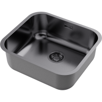 Кухонная мойка Omoikiri Omi 49-U/I-GM нерж. сталь/вороненая сталь