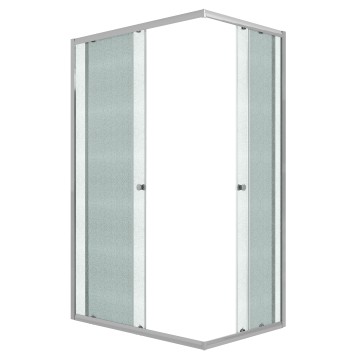 Душевое ограждение Niagara Eco NG-1129-14QMT (120х90х190) прямоугольник,раздвижное,хром,стекло матовое,1 место