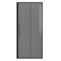 Дверь в нишу Niagara Nova NG-85-10TB (100х195) черный матовый,стекло тонированное,дверь раздвижная,1 место