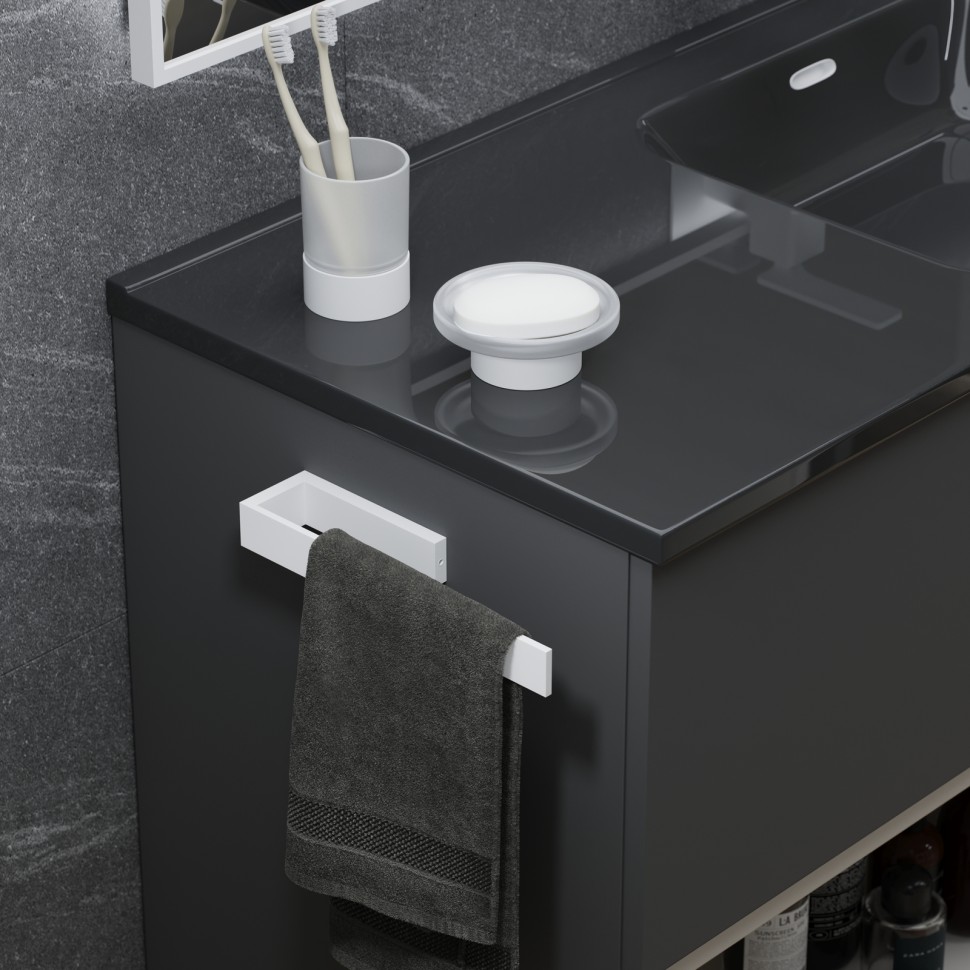 Стакан настольный для зубных щеток Timo Saona 13231/16 белый матовый