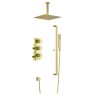 Душевая система встроенная с термостатом Timo Selene SX-2229/17SM золото матовое