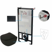 Унитаз с сиденьем, скрытого монтажа, 6 в 1