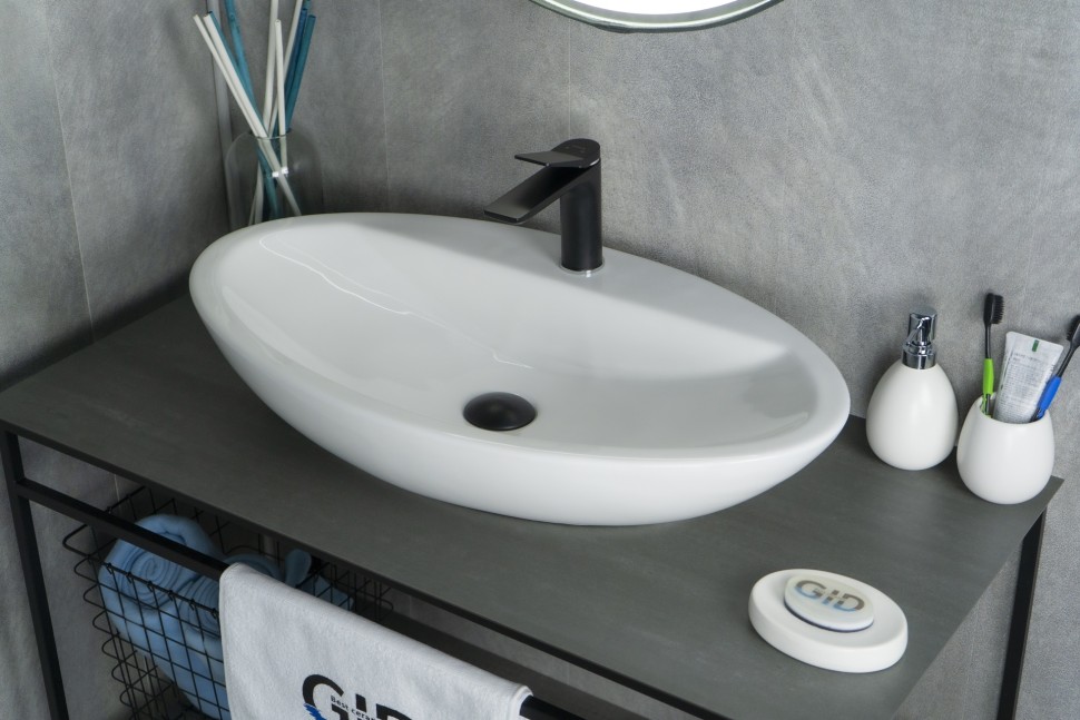 Раковина Gid N9435 51149 накладная белая 73x41.5x13.5