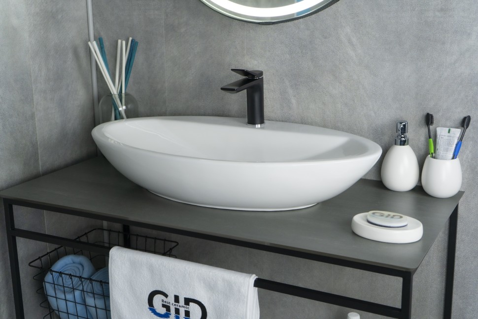 Раковина Gid N9435 51149 накладная белая 73x41.5x13.5