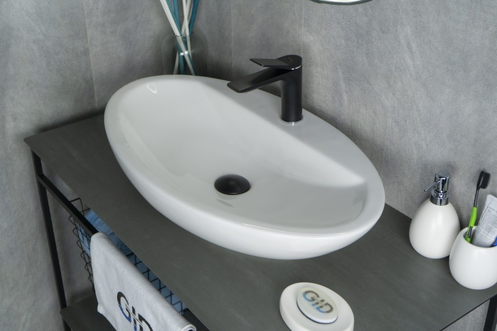 Раковина Gid N9435 51149 накладная белая 73x41.5x13.5