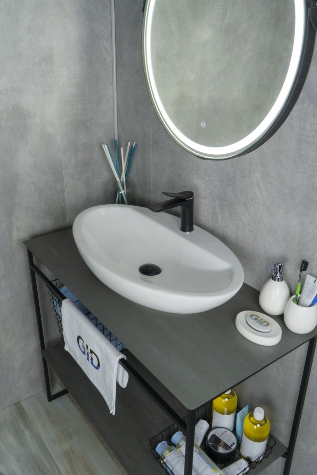 Раковина Gid N9435 51149 накладная белая 73x41.5x13.5