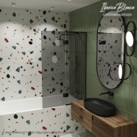 Шторка для ванны IBERICA BLANCA Mod.402 распашная тонированное стекло/черный 90х140см (IB402.TB.140.90)