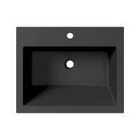 Раковина для ванной Uperwood Megan 60х48х16,5 см, черная матовая