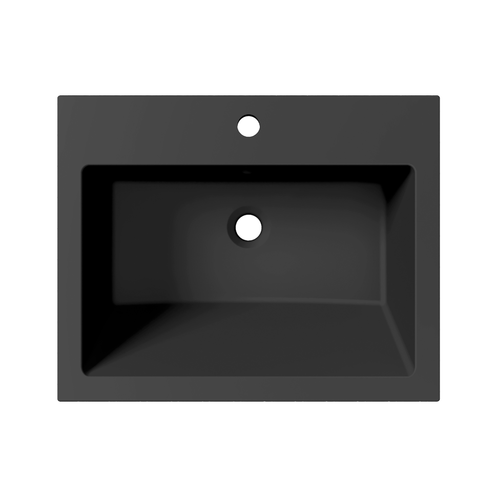 Раковина для ванной Uperwood Megan 60х48х16,5 см, черная матовая