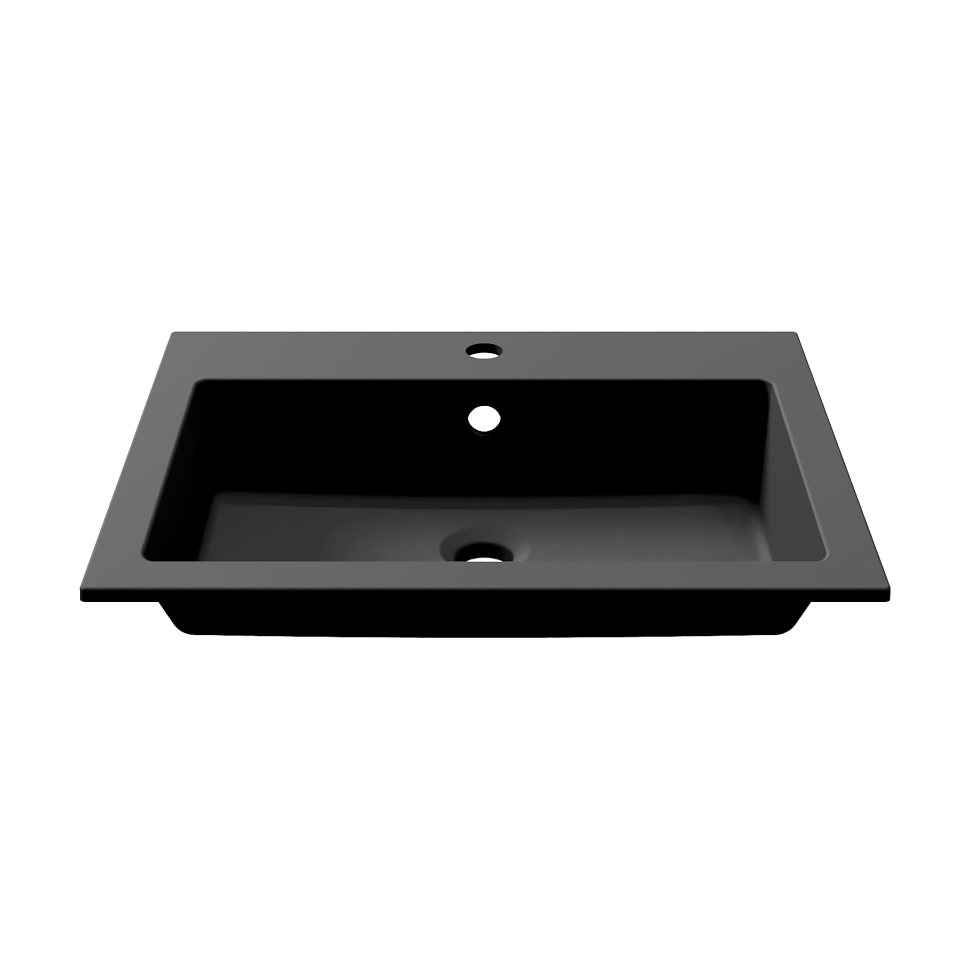 Раковина для ванной Uperwood Megan 60х48х16,5 см, черная матовая