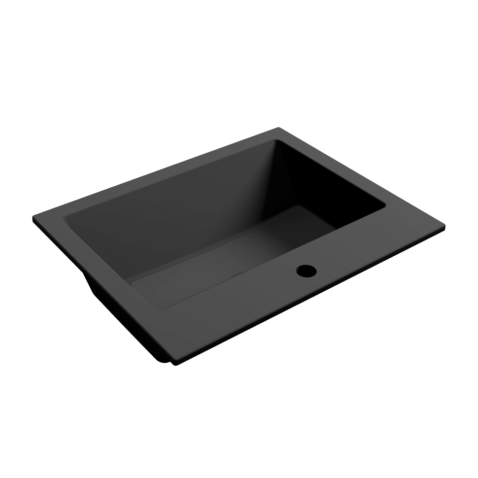 Раковина для ванной Uperwood Megan 60х48х16,5 см, черная матовая