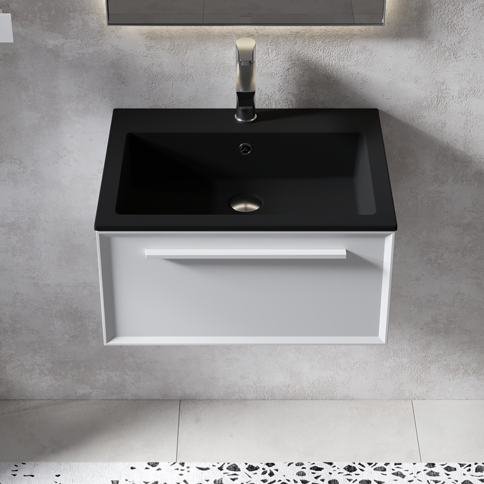 Раковина для ванной Uperwood Megan 60х48х16,5 см, черная матовая