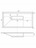 Раковина для ванной кварцевая Uperwood Lotus Quartz 100х50х13 см, черная матовая, уголь