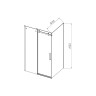 Душевой уголок Como-N VSR-4CN1012CLB, 1200*1000, черный, стекло прозрачное