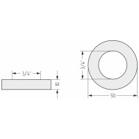 Отражатель TUBE d 50 мм (G 3/4&quot; НР)