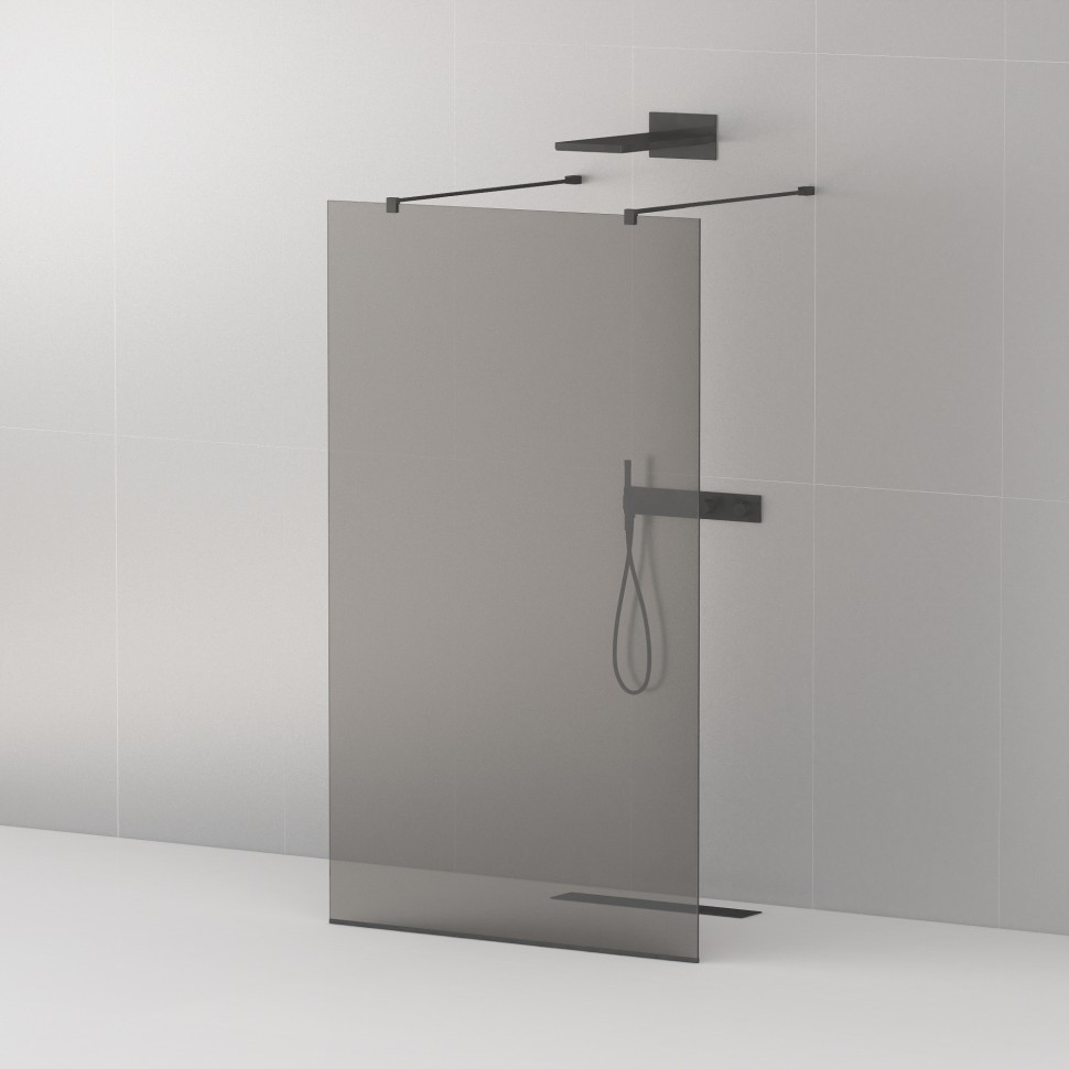Душевая перегородка CEZARES LIBERTA-L-2-110-120-GR-NERO