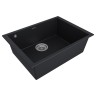 Мойка GRATO 60, ULTRAGRANIT, PM866044-BLM, BLACK, 600х440 мм, Paulmark