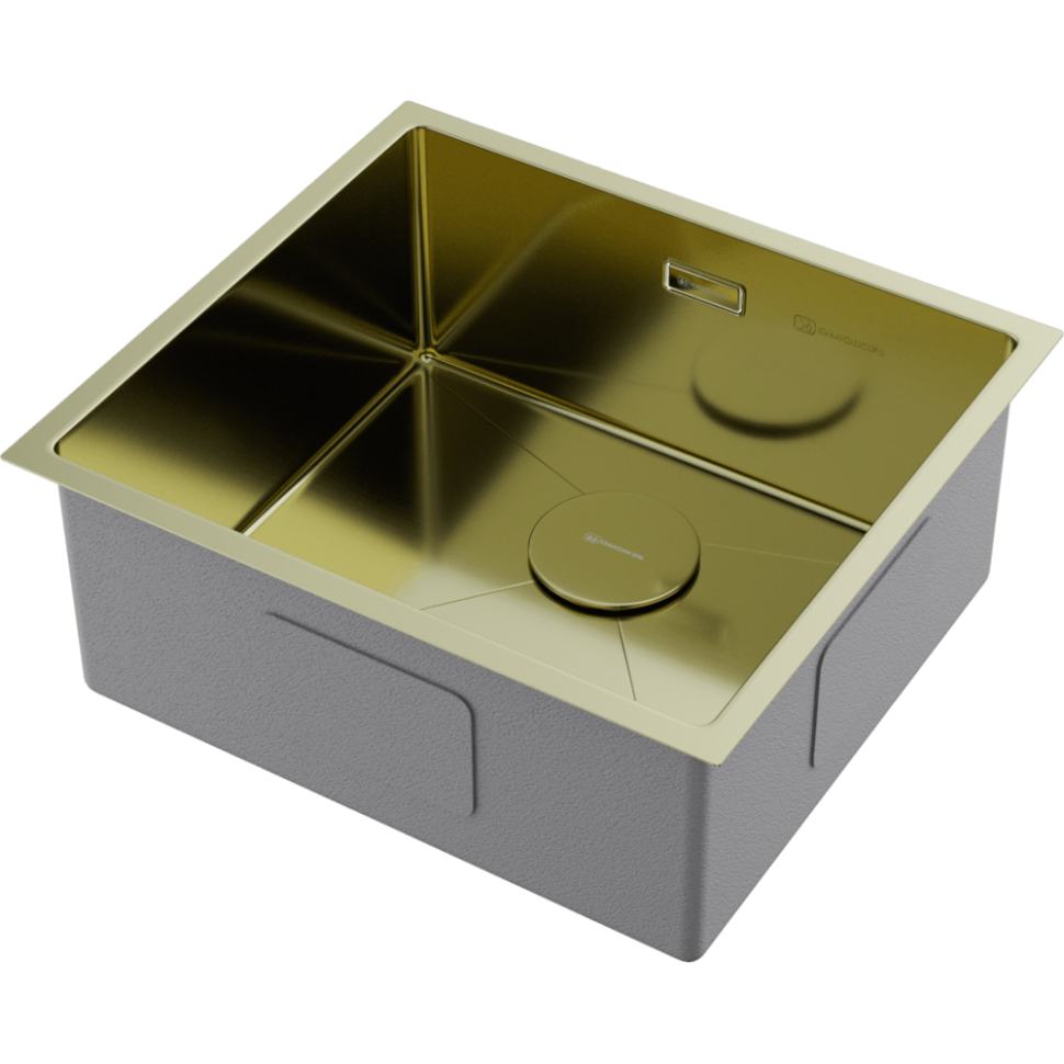 Кухонная мойка Omoikiri Taki 49-U/IF-LG нерж. сталь/светлое золото