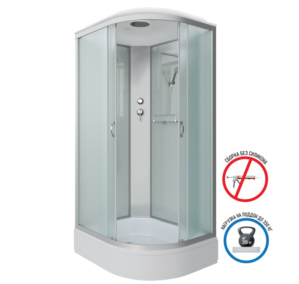 Душевая кабина Niagara Classic NG-33094-14L (100х90х215) средний поддон(26см),стекло матовое,4 места