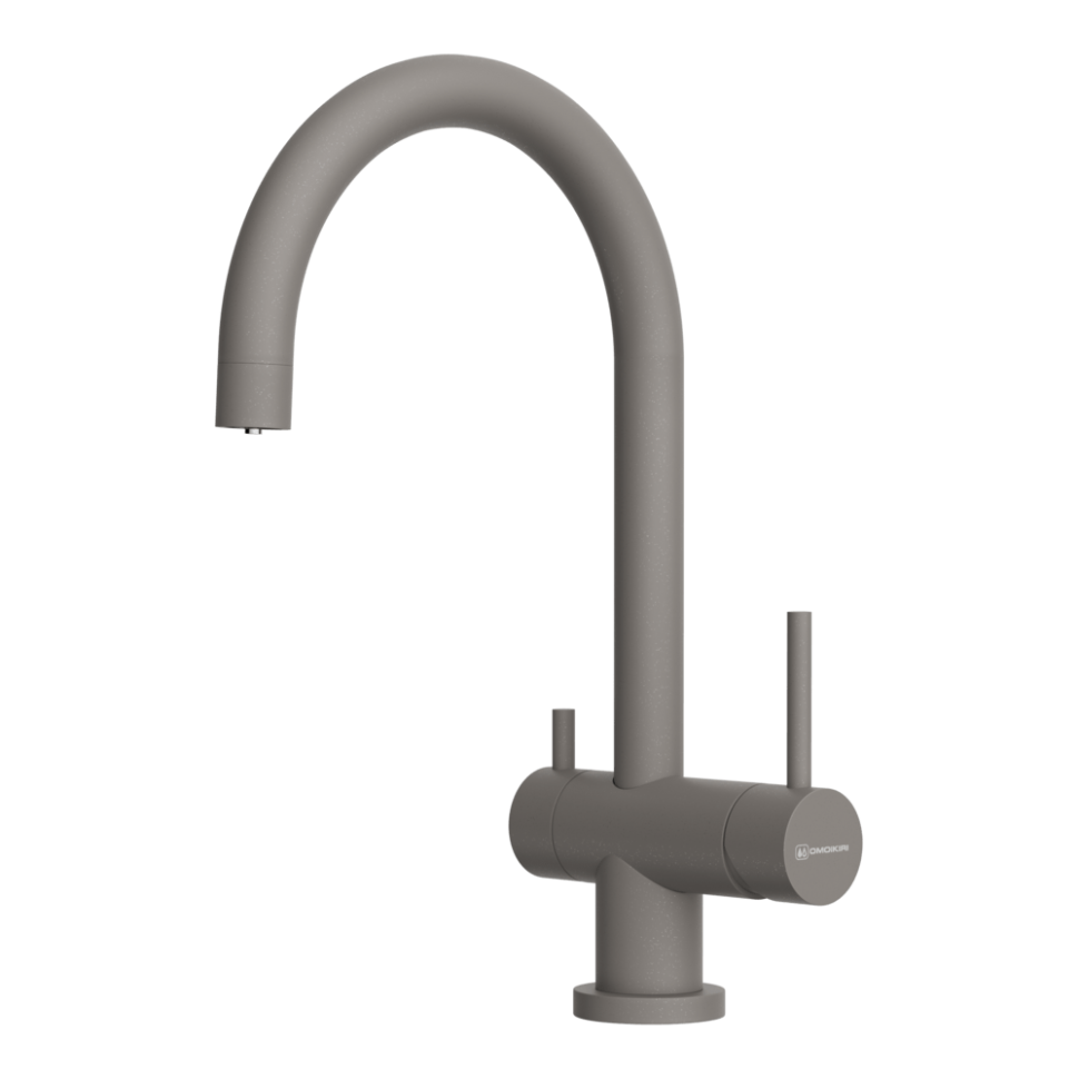 Смеситель для кухни Omoikiri Yamada-P-GR латунь/leningrad grey