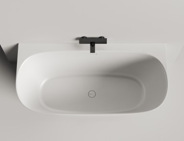 Ванна пристенная SOFIA WALL 160x80 S-Sense Глянцевое