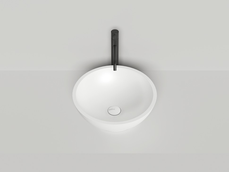 Раковина накладная GLORIA 03 покраска по RAL полностью 415х415х150 S-Stone Матовое