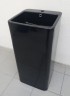 Раковина напольная -цвет-чёрный -глянцевый CeramaLux P7004LВ