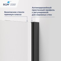 Душевой уголок RGW PA-83-B (Прозрачное, 800x800)