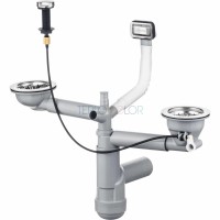 Сифон для гранитной мойки, 1.5 и 2-чаши - Space Saver