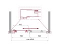 Душевая дверь BelBagno UNO-195-BF-1-150-C-Cr