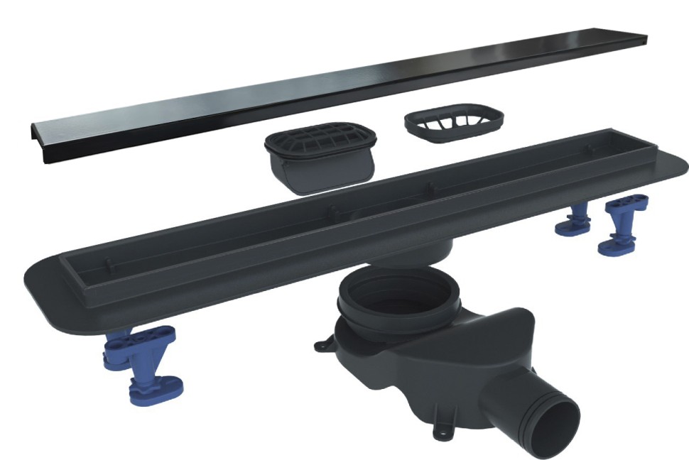 Душевой лоток BELBAGNO LUCE 70 см, BB-LD-LUCE-70-NERO