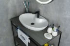 Раковина Gid N9438 51151 накладная белая 65x43x12