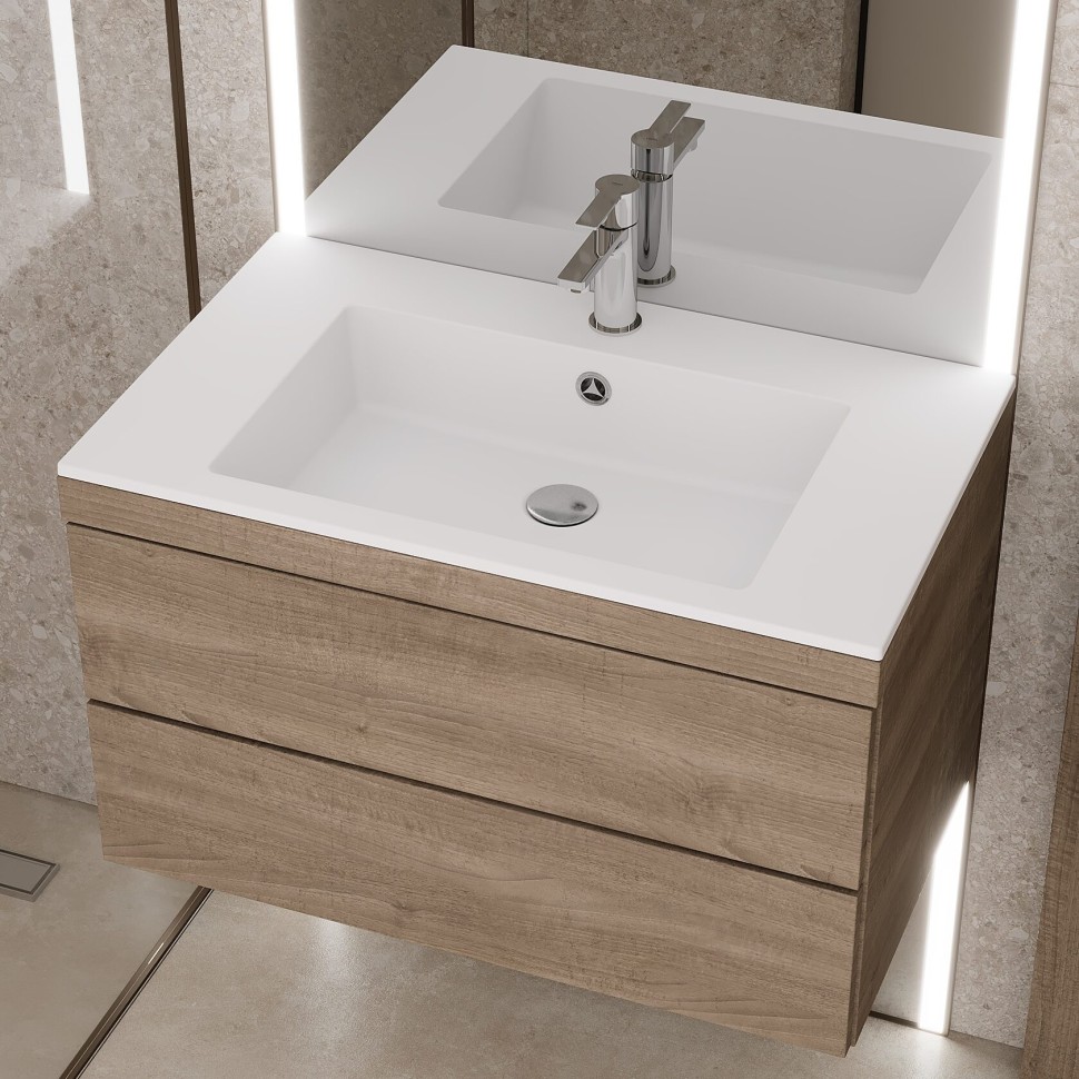 Раковина для ванной Uperwood Megan 80х48х16,5 см, белая матовая