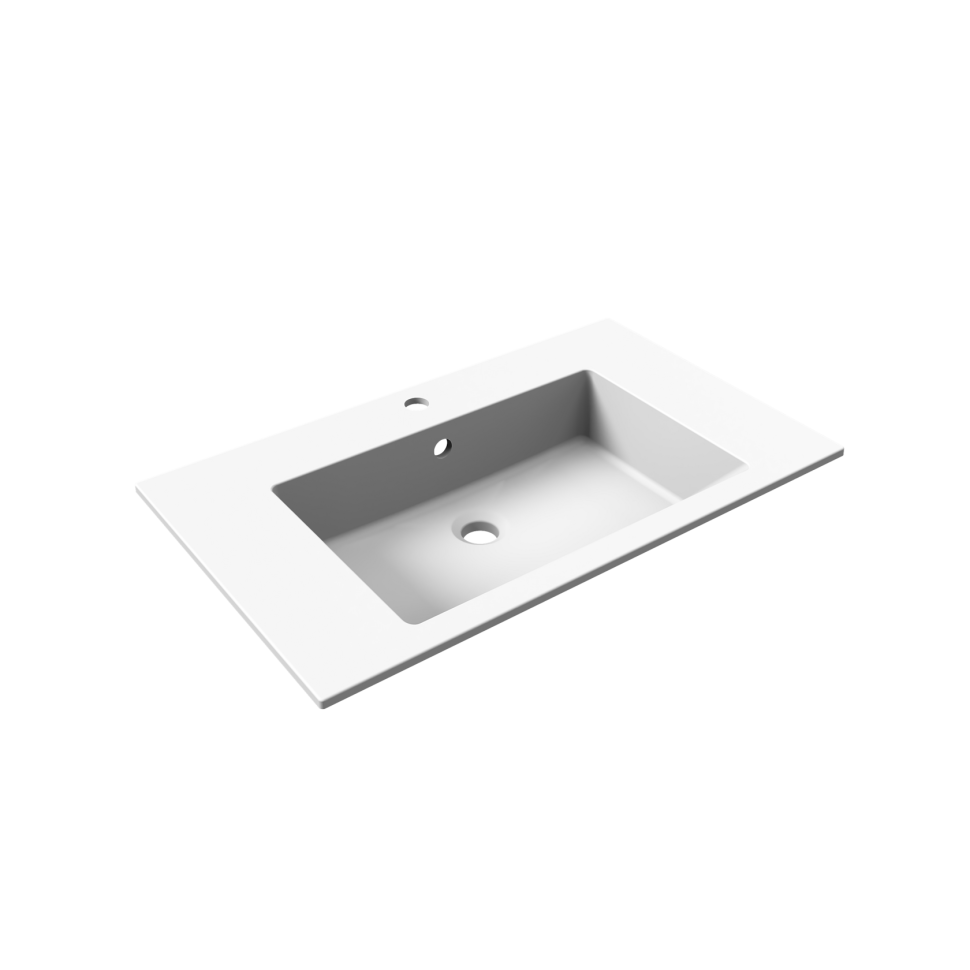 Раковина для ванной Uperwood Megan 80х48х16,5 см, белая матовая