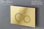 Кнопка смыва IBERICA BLANCA ESTI-O ABS-пластик, золото глянцевое (IB.B082.006.001)