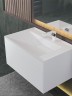 Тумба под раковину для ванной подвесная Uperwood Lotus Premium 80х50х42 см, белая