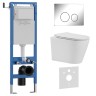 Комплект 3в1 IBERICA BLANCA инсталляция SILENCIO MINI, унитаз BURGOS ALTO белый, кнопка смыва INOX-O хром глянцевый (IB.001M.BRA.234.8131)