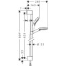 Душевой гарнитур Hansgrohe Crometta Vario 26532400 белый/хром