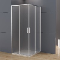 Душевой уголок Rapid-N VSS-3RN8010E10MT, (700-800)x(900-1000), хром, стекло текстурное