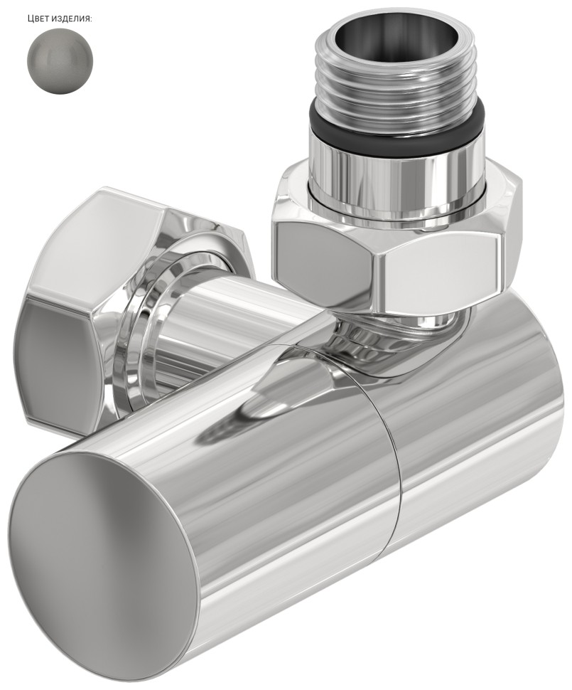 Вентиль 3D правый цилиндр (G 1/2" НР х G 3/4" НГ)