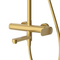 Душевая стойка со смесителем и изливом CEZARES STYLUS-CVD-BORO