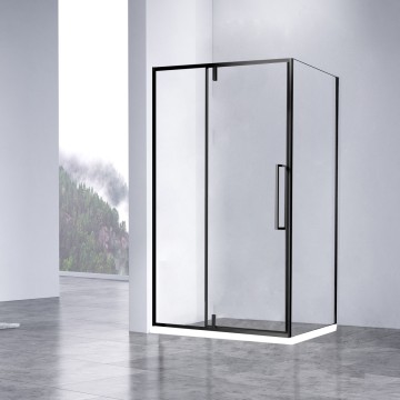Душевой уголок Слим-Н (Slim-N) VSR-4SNP1012CLB, 1200*1000, черный, стекло прозрачное