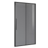 Дверь в нишу Niagara Nova NG-85-12TB (120х195) черный матовый,стекло тонированное,дверь раздвижная,1 место