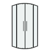 Душевое ограждение Grossman Cosmo 301.K33.02.9090.42.00 (90х90х195) четверть круга,раздвижная,графит сатин,стекло прозрачное, 1 место
