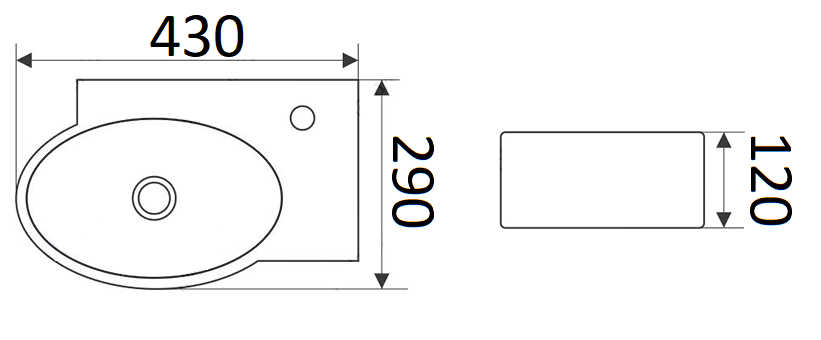 Умывальник CeramaLux 9100L
