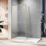 Душевая перегородка Veconi Korato KR-81G, 700x2000, брашированное золото, стекло прозрачное KR81G-70-01-C4