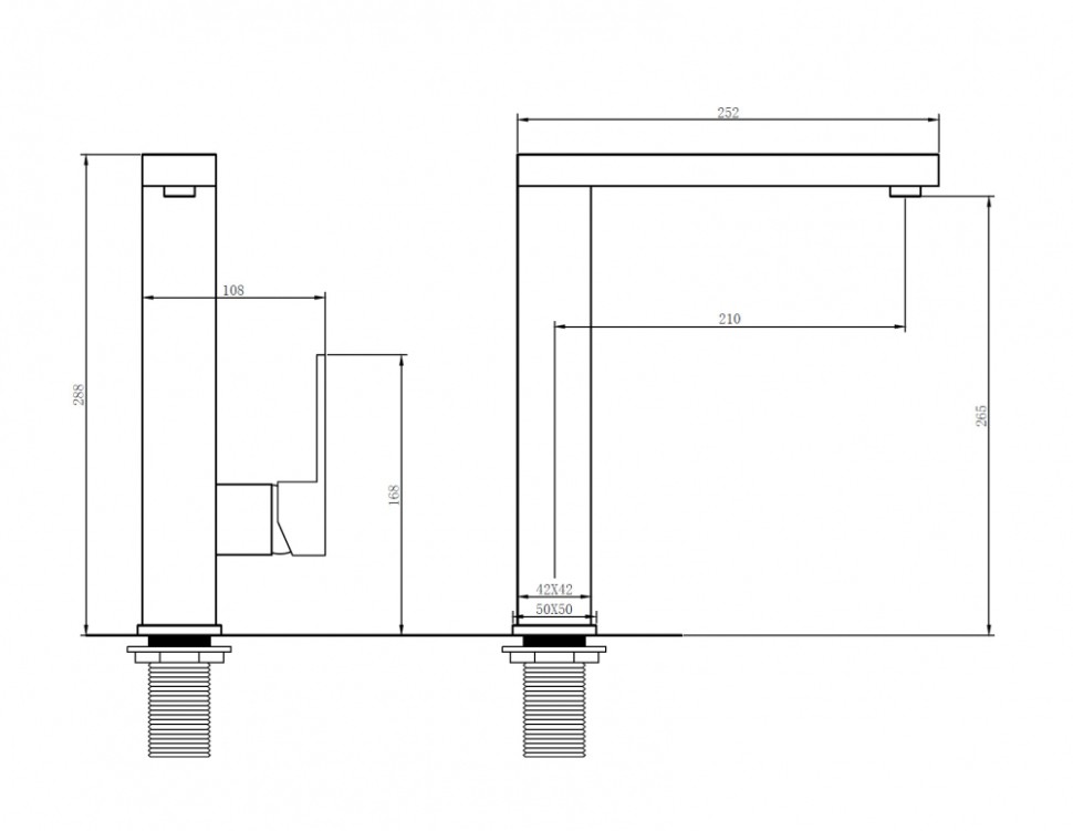 Смеситель ABBER Daheim AF8214W для кухни, белый матовый