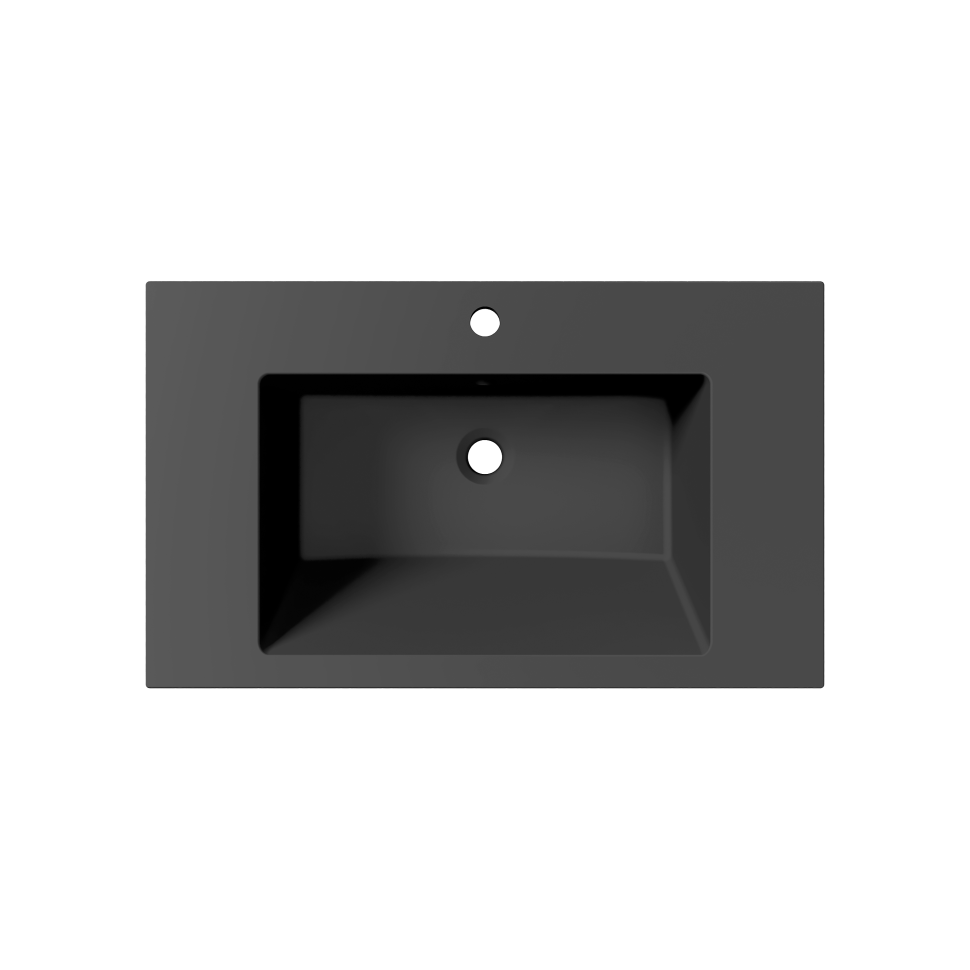 Раковина для ванной Uperwood Megan 80х48х16,5 см, черная матовая